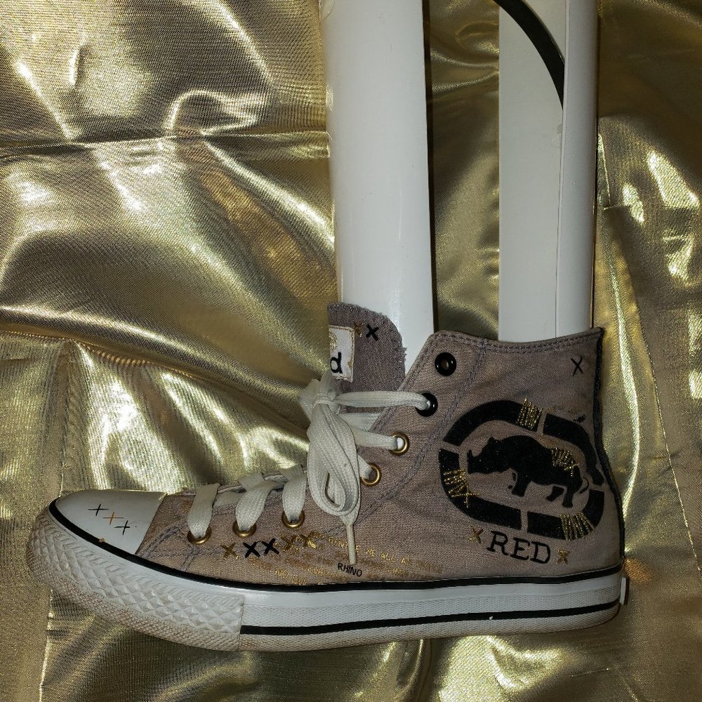 ~ - ECHO RED High Top Sneakers Women's Size 9